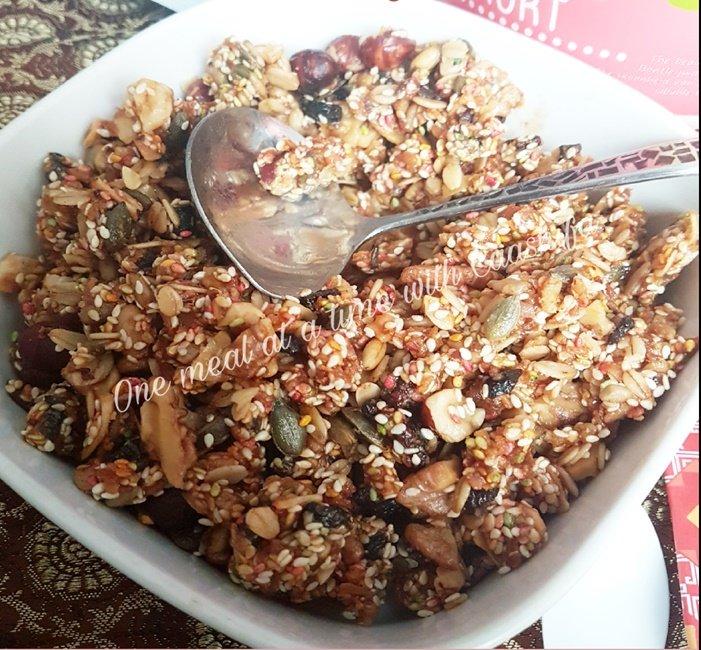 Honey Dried Fruit Nut and Seed Granola