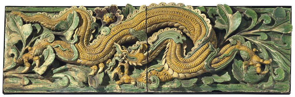 A dragon tile from Ming Dynasty