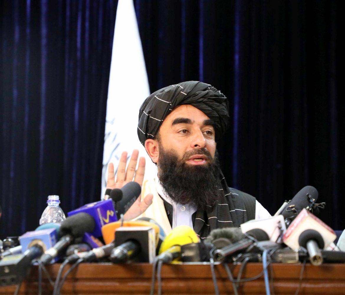 Taliban-spokesperson-Zabihullah-Mujahid-holds-press-conference